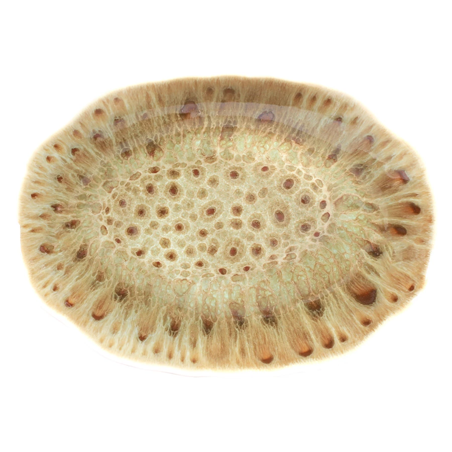 Блюдо овальное Top Art Studio Мадейра клэр 26см, керамика