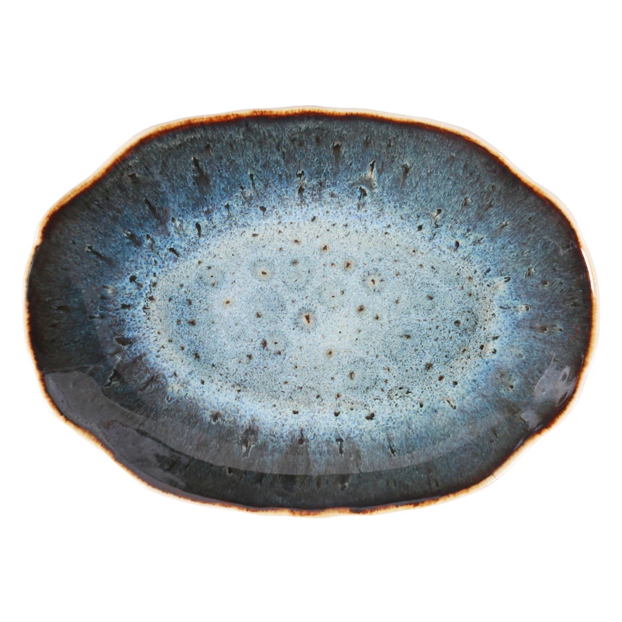 Блюдо овальное Top Art Studio Мадейра нуар 26см, керамика