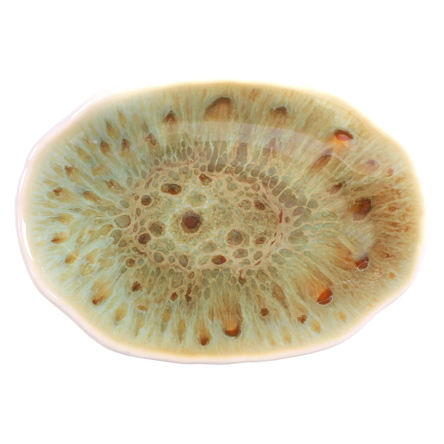 Блюдо овальное Top Art Studio Мадейра клэр 16см, керамика