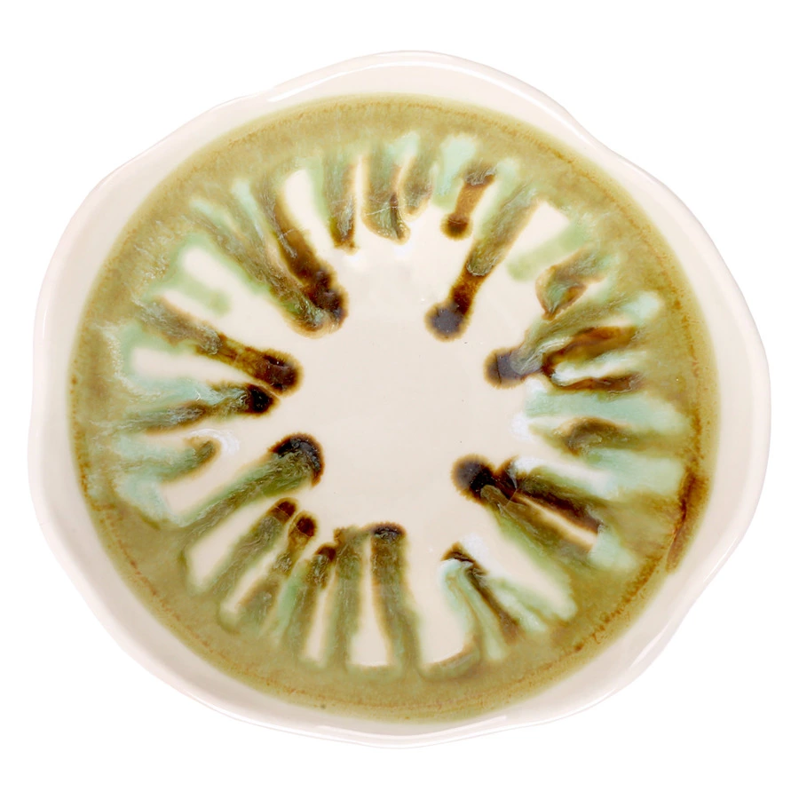 Салатник Top Art Studio Акцент Мадейра 16см, зеленый, керамика