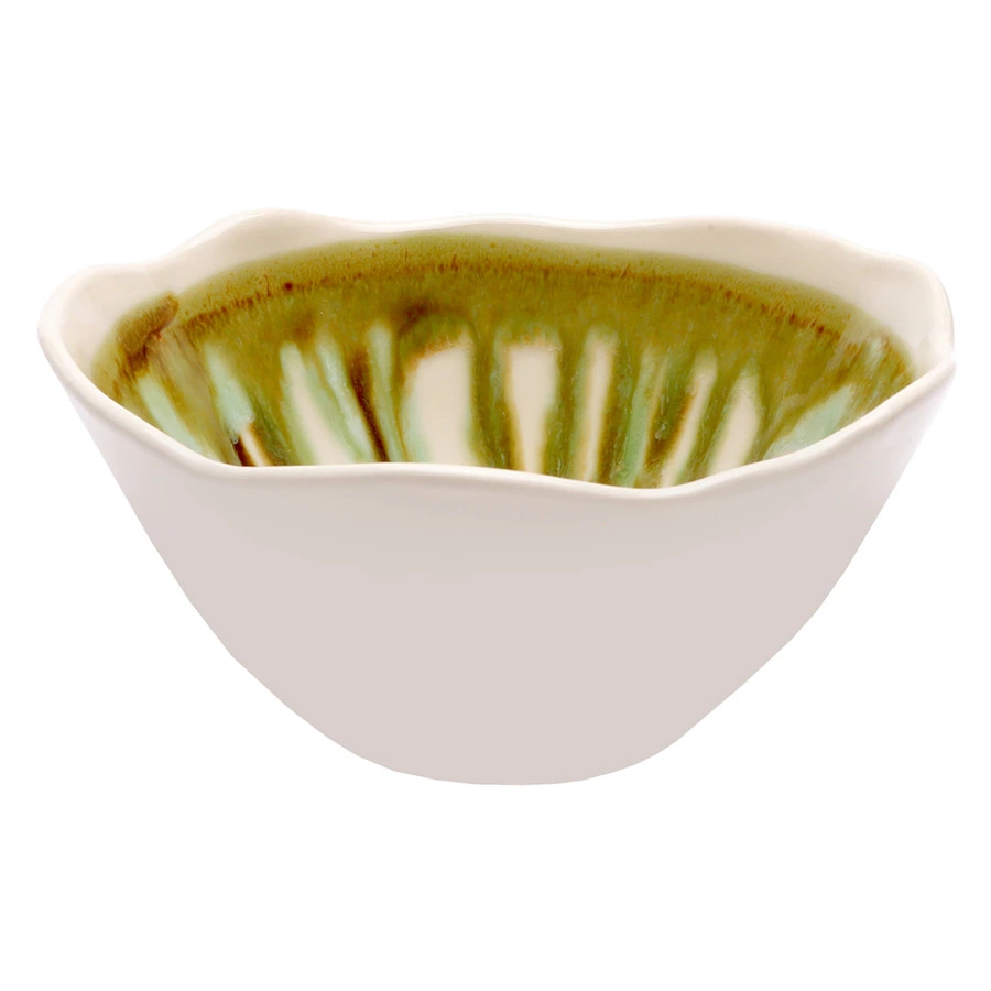 Салатник Top Art Studio Акцент Мадейра 16см, зеленый, керамика