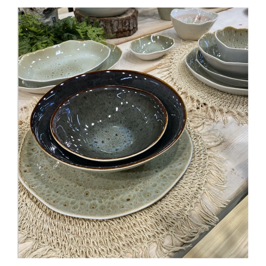 Салатник высокий Top Art Studio Мадейра нуар 16см, керамика