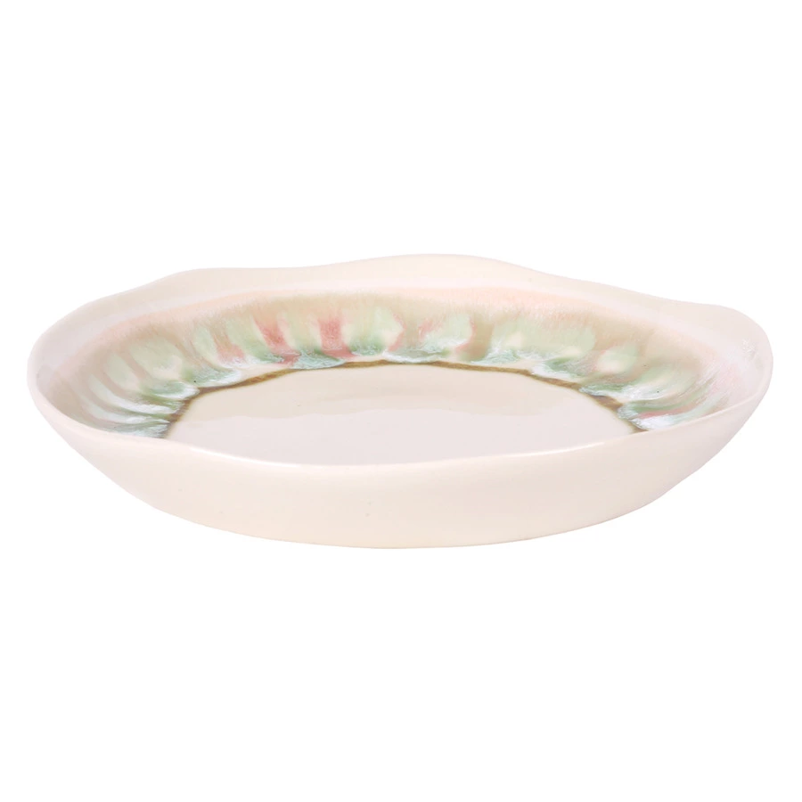 Тарелка обеденная Top Art Studio Акцент Мадейра 24см, розовый, керамика