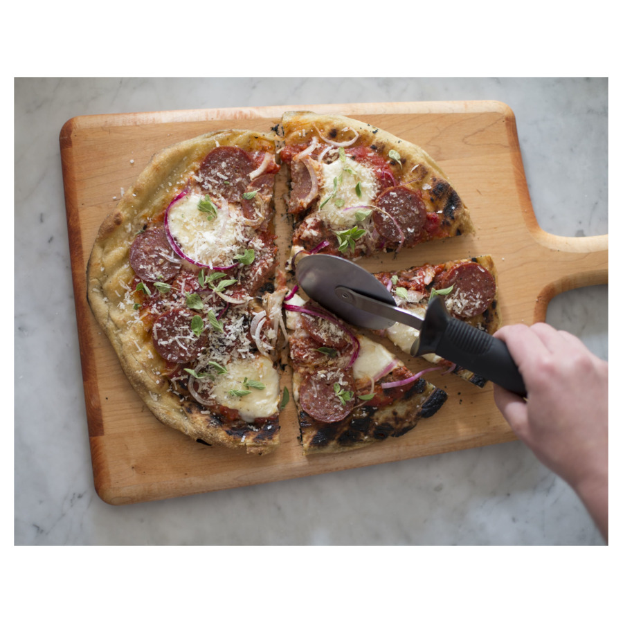Нож для пиццы OXO 20см, d7,6 см, сталь нержавеющая, пластик, чёрный