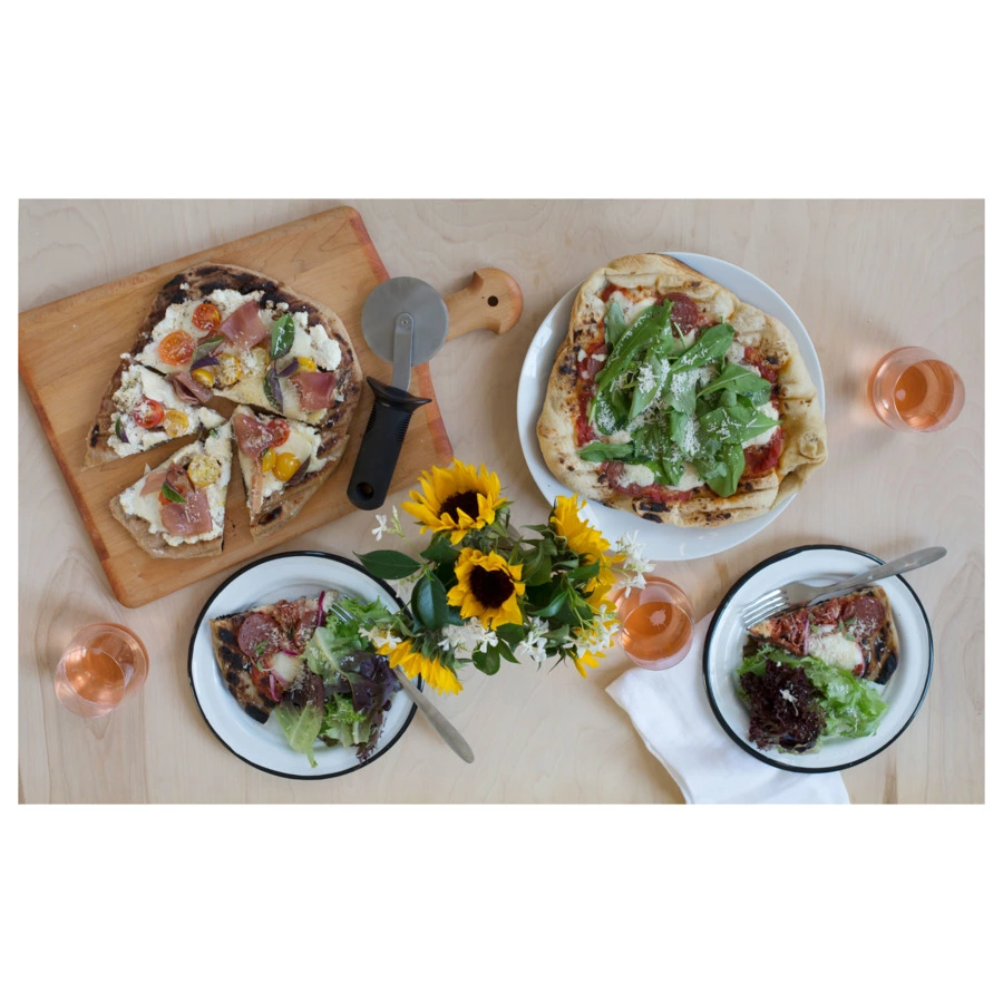 Нож для пиццы OXO 20см, d7,6 см, сталь нержавеющая, пластик, чёрный