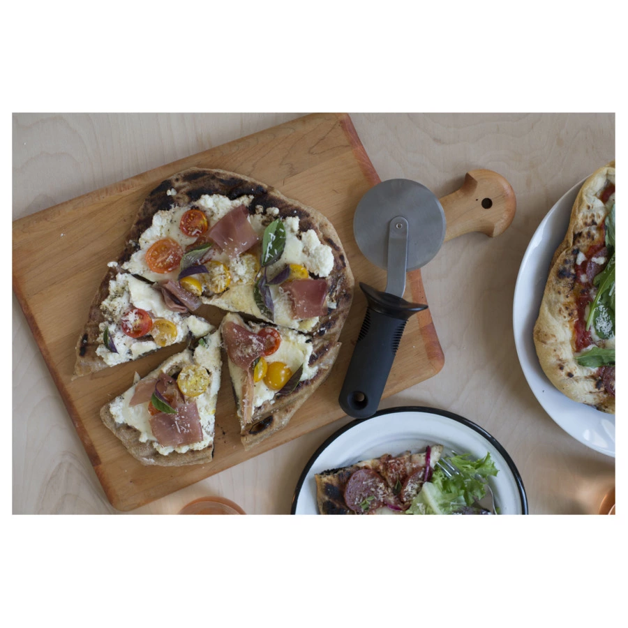 Нож для пиццы OXO 20см, d7,6 см, сталь нержавеющая, пластик, чёрный