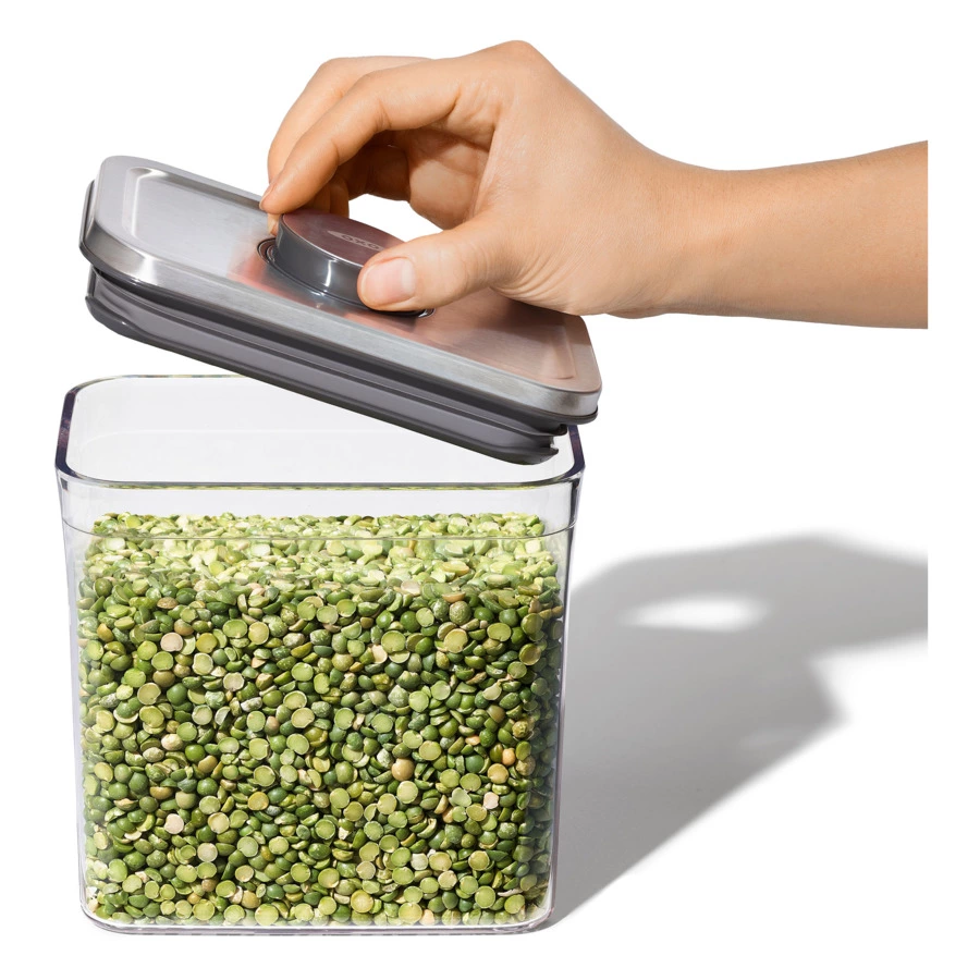Контейнер для сыпучих продуктов с вакуумной стальной крышкой OXO 2,6 л