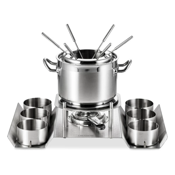 Набор для фондю Silampos Наутилус на 6 персон с 6 соусниками, сталь нержавеющая
