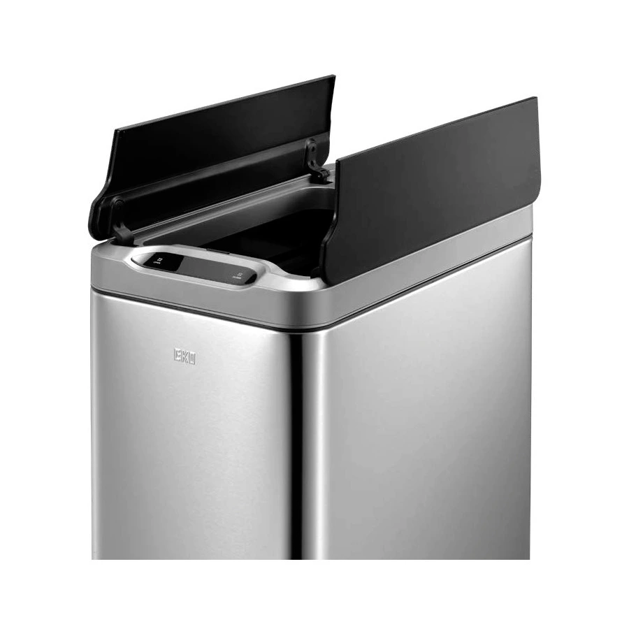 Ведро для мусора сенсорное EKO Phantom  20 л, сталь нержавеющая, серебряный