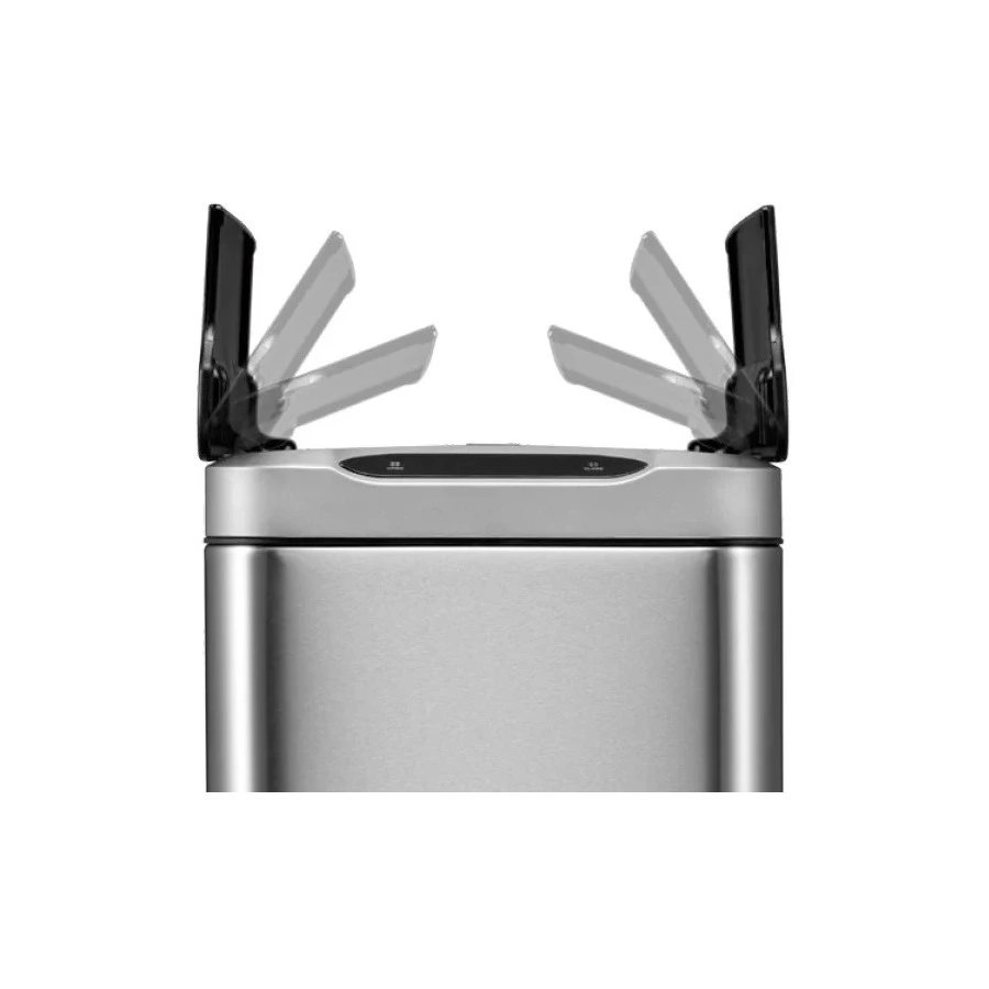 Ведро для мусора сенсорное EKO Phantom  20 л, сталь нержавеющая, серебряный