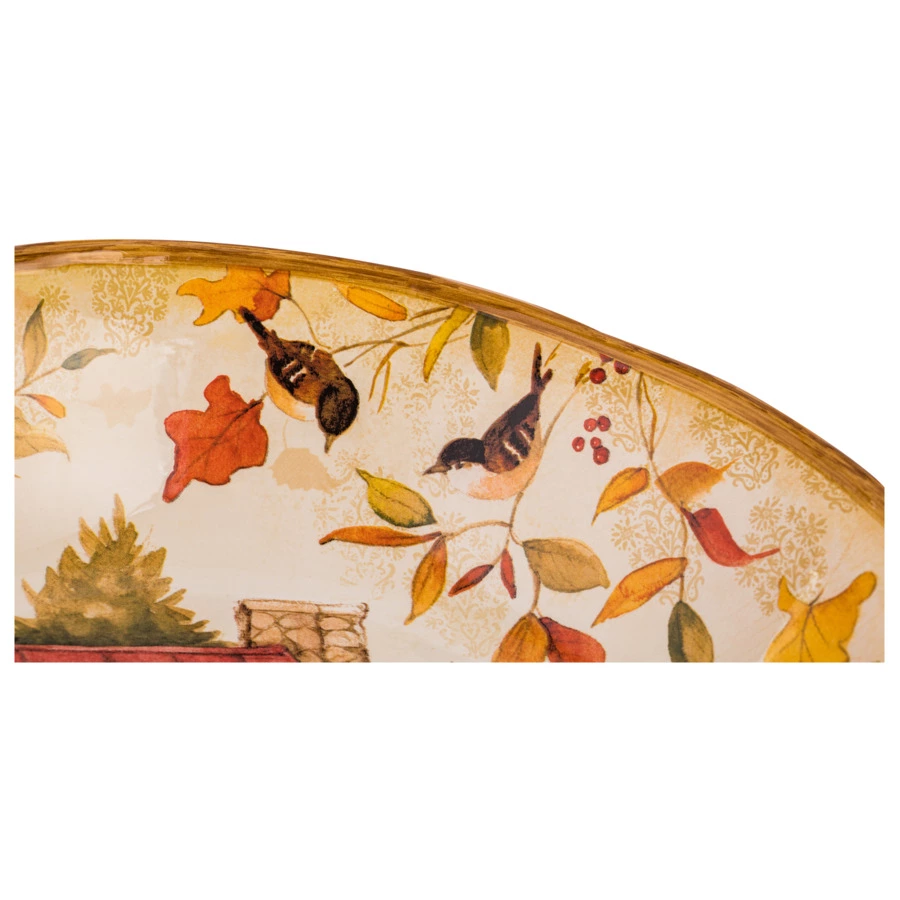 Блюдо глубокое Certified Int Сосновый лес 33 см, керамика