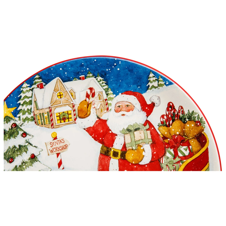 Тарелка закусочная Certified Int. Мастерская Санта-Клауса.Олененок 23 см, керамика