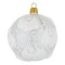 Игрушка елочная шар Bartosh Зефир белый 8см, стекло