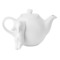 Чайник заварочный с кроликом Claystreet Воришки 1 л, фарфор, белый