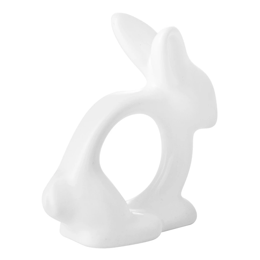 Колечко для салфеток Claystreet Кролик 7,5 см, фарфор, белый