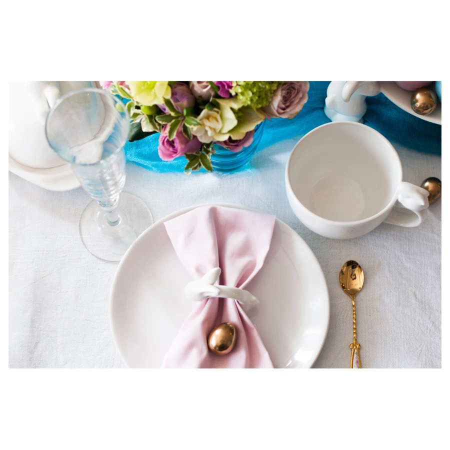 Колечко для салфеток Claystreet Кролик 7,5 см, фарфор, белый