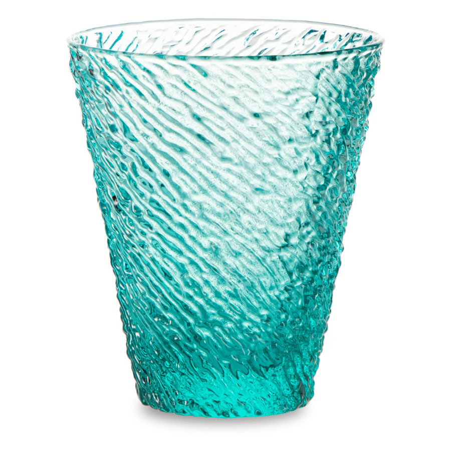 Стакан для воды IVV Iroko 300 мл, стекло, бирюза стакан для коктейлей casablanca 650 мл стекло