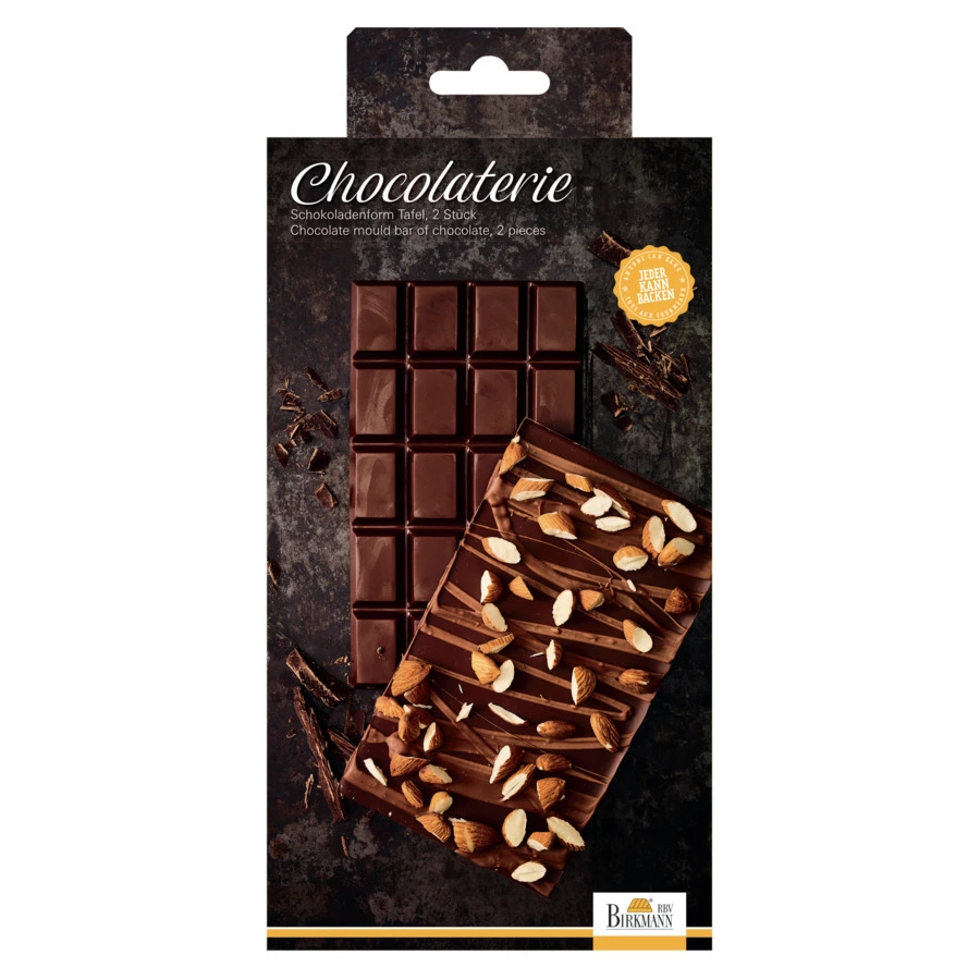 Набор форм для шоколадных конфет и пралине Birkmann Бар 21,5x11,7 см, 2 шт, 40 конфет