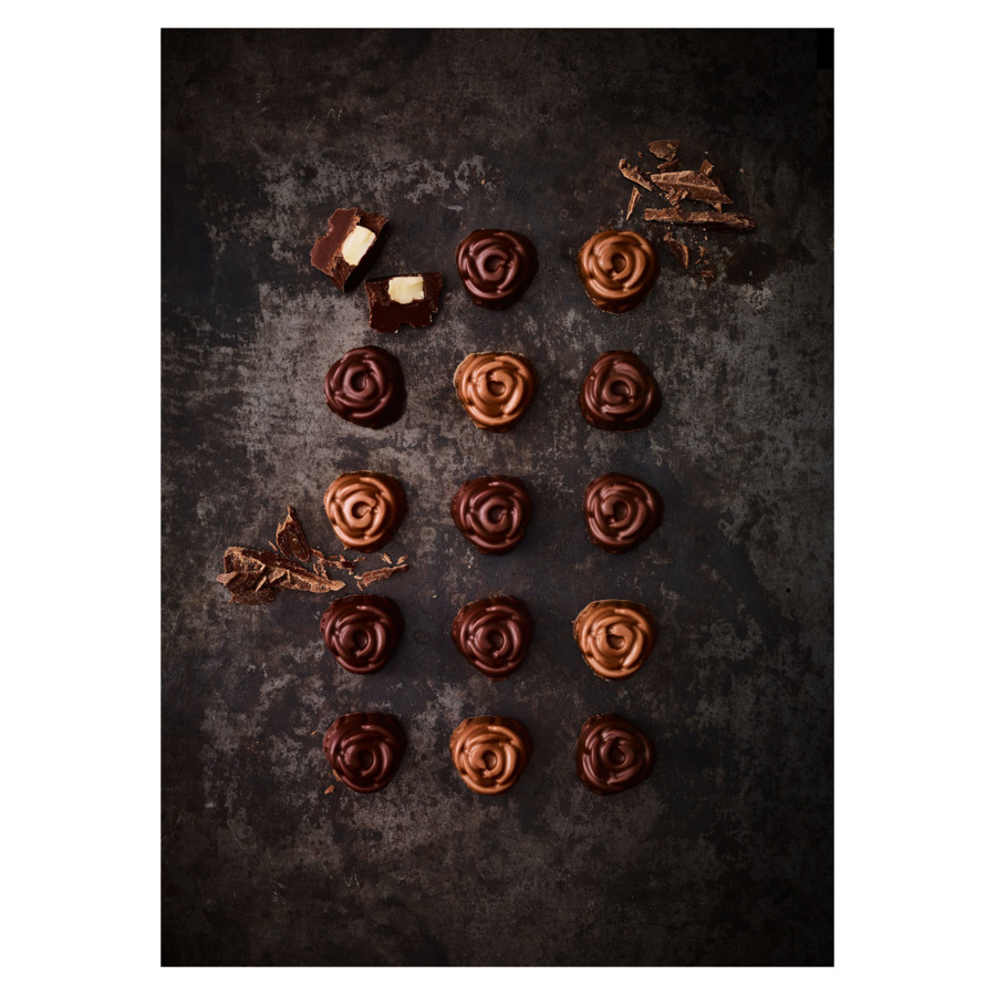 Набор форм для шоколадных конфет и пралине Birkmann Розочки 21x11,5 см, силикон, 2 шт, 30 конфет