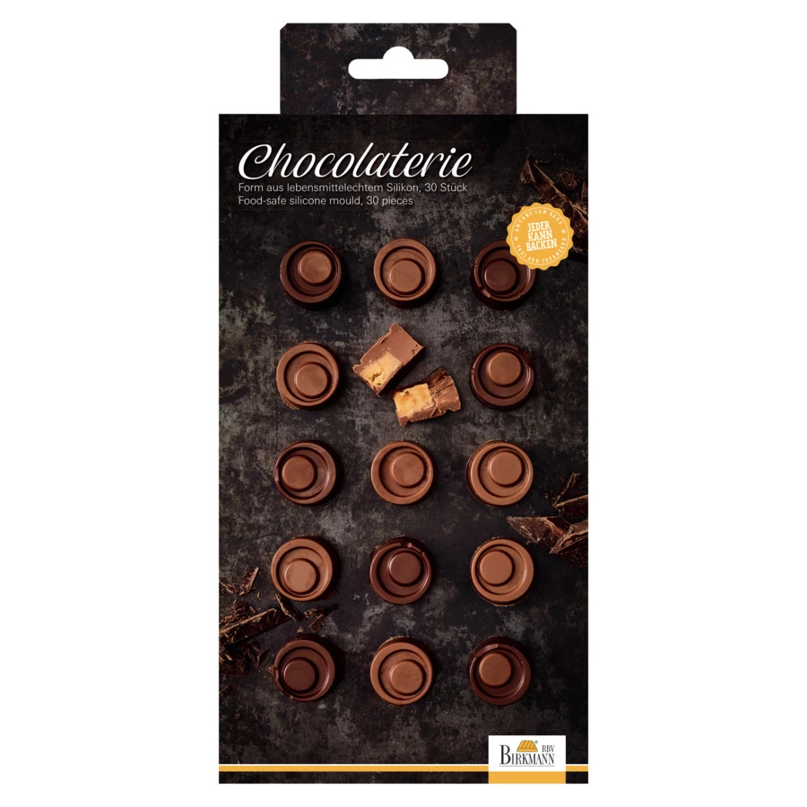 Набор форм для шоколадных конфет и пралине Birkmann Ириска 21x11,5 см, силикон, 2 шт, 30 конфет
