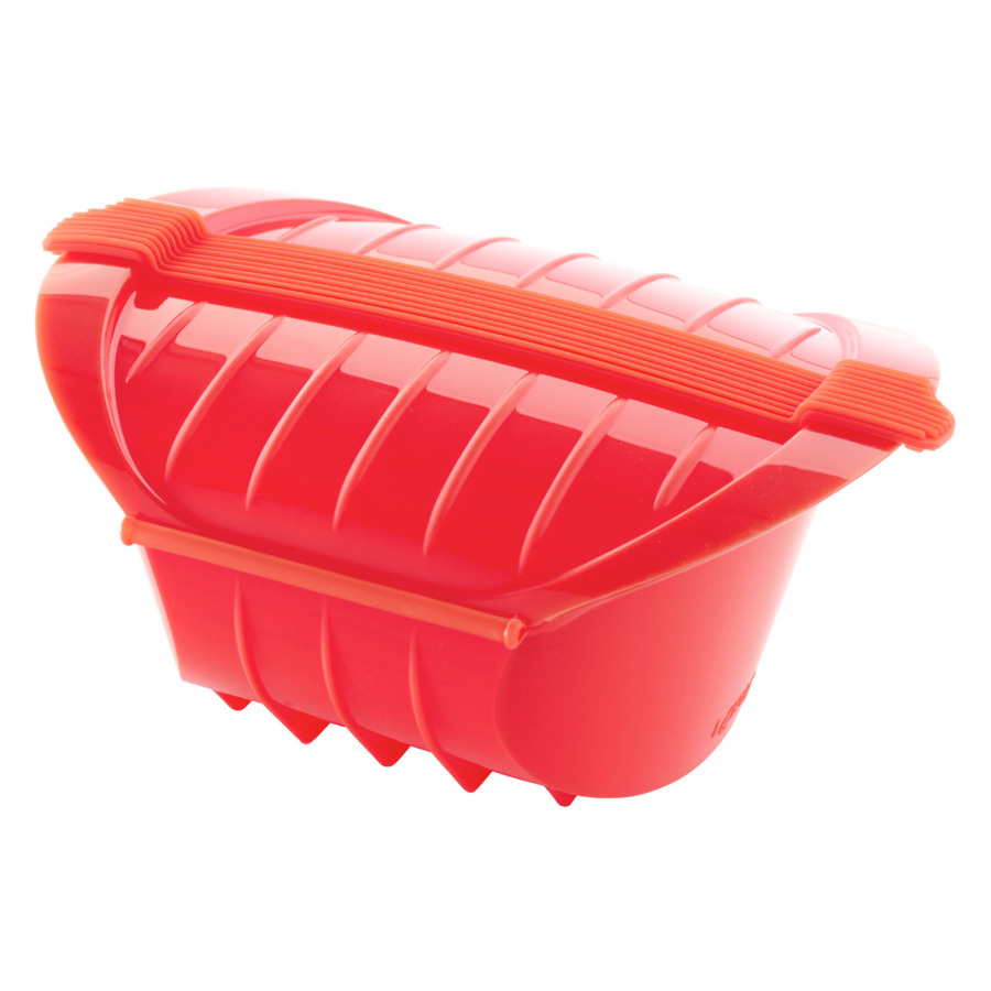 Конверт для запекания глубокий силиконовый LEKUE 1л, силикон, красный, п/к контейнер багет для сэндвичей lekue 10x22x5 5см силикон салатовый п к