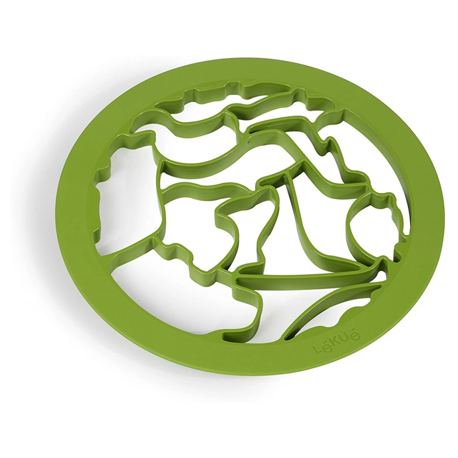 Форма для приготовления печенья LEKUE Животные, силикон, салатовый, п/к