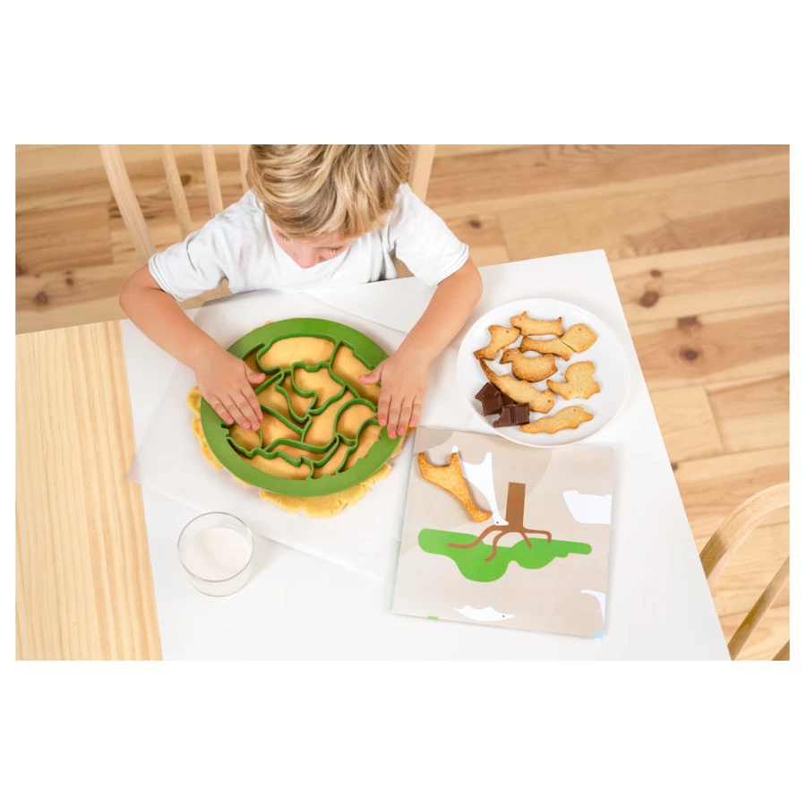 Форма для приготовления печенья LEKUE Животные, силикон, салатовый, п/к