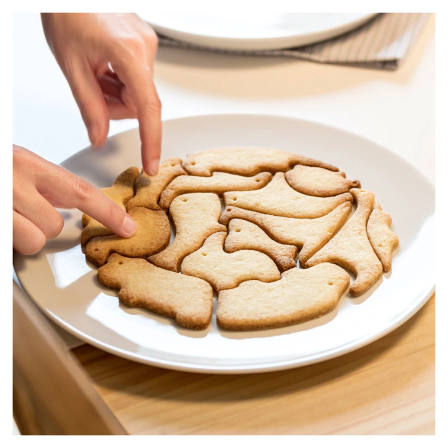 Форма для приготовления печенья LEKUE Животные, силикон, салатовый, п/к