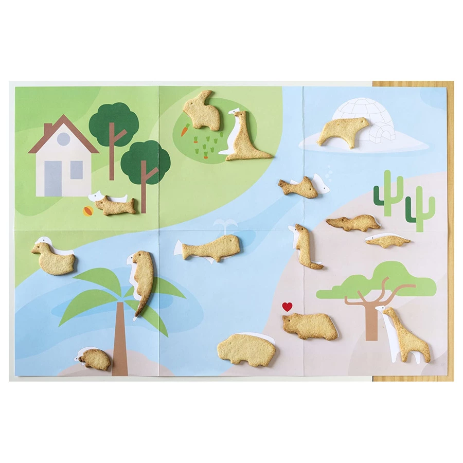 Форма для приготовления печенья LEKUE Животные, силикон, салатовый, п/к