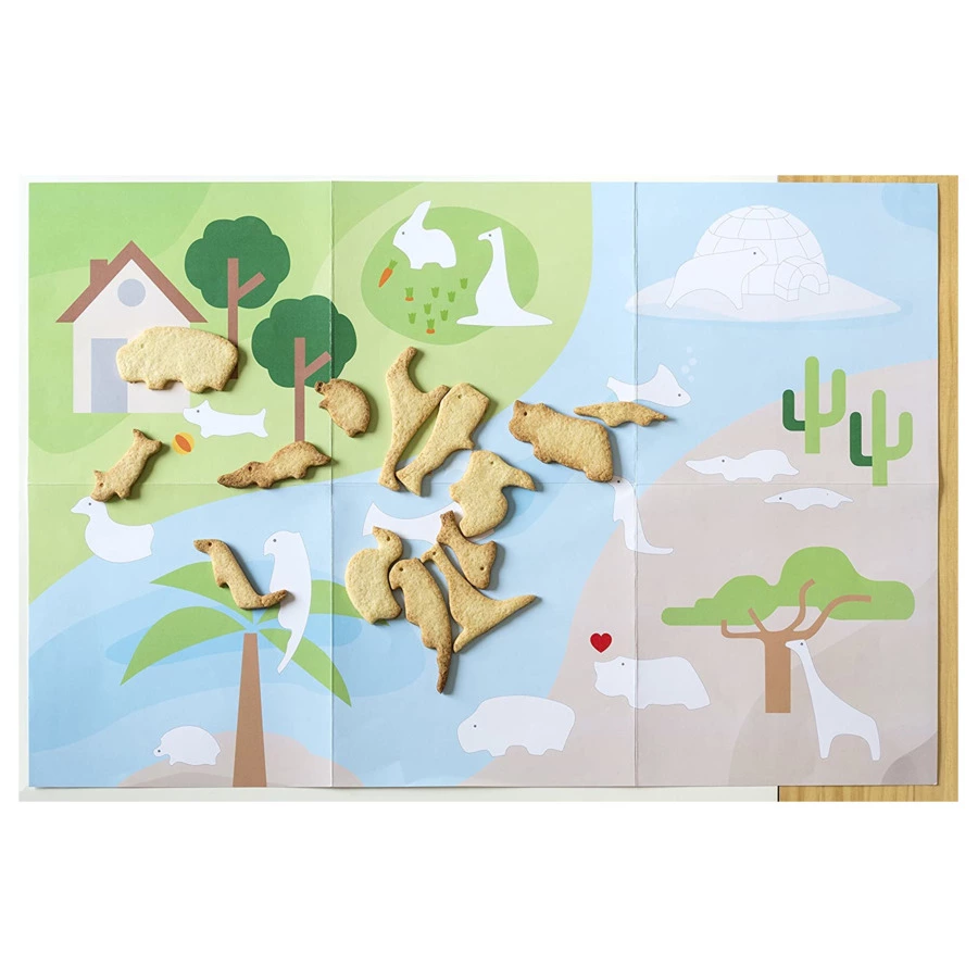 Форма для приготовления печенья LEKUE Животные, силикон, салатовый, п/к