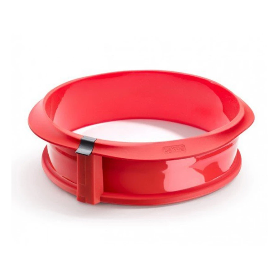 Форма для выпечки разъемная с керамическим блюдом LEKUE 23см, силикон, красный, п/к