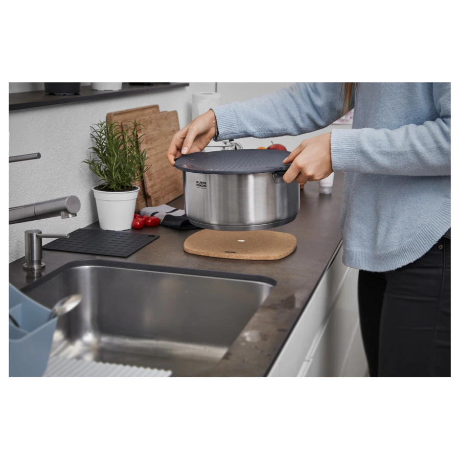 Кастрюля с крышкой KUHN RIKON Smart&Compact d24см 5л, сталь нержавеющая