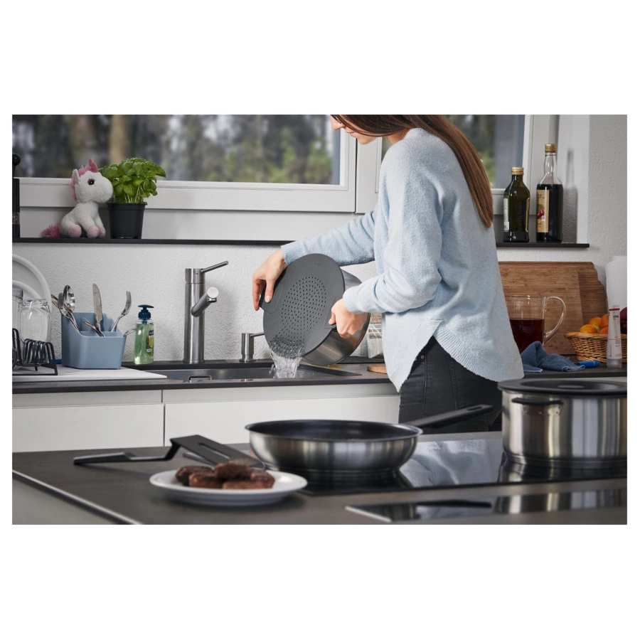 Кастрюля с крышкой KUHN RIKON Smart&Compact d24см 5л, сталь нержавеющая