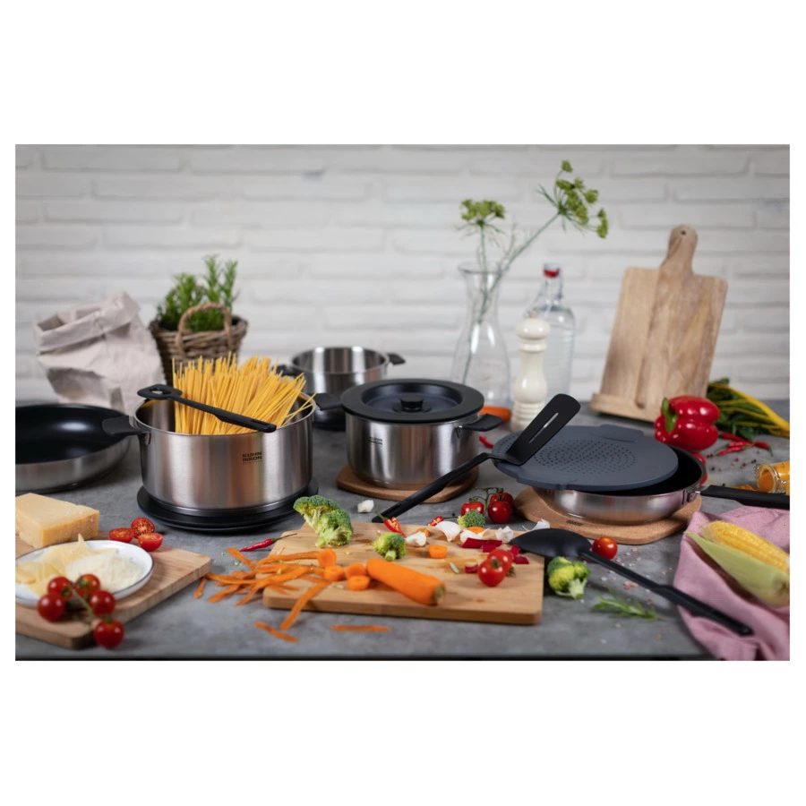 Кастрюля с крышкой KUHN RIKON Smart&Compact d24см 5л, сталь нержавеющая