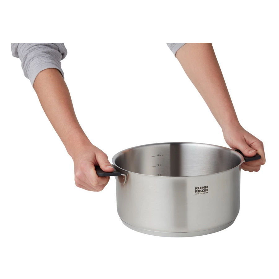 Кастрюля с крышкой KUHN RIKON Smart&Compact d24см 5л, сталь нержавеющая