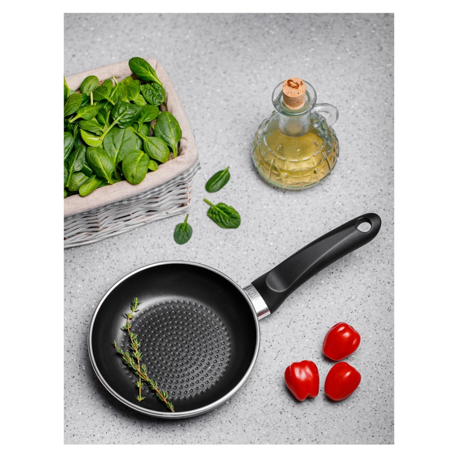 Сковорода индукционная антипригарная Bioflon Vitri d16см, алюминий