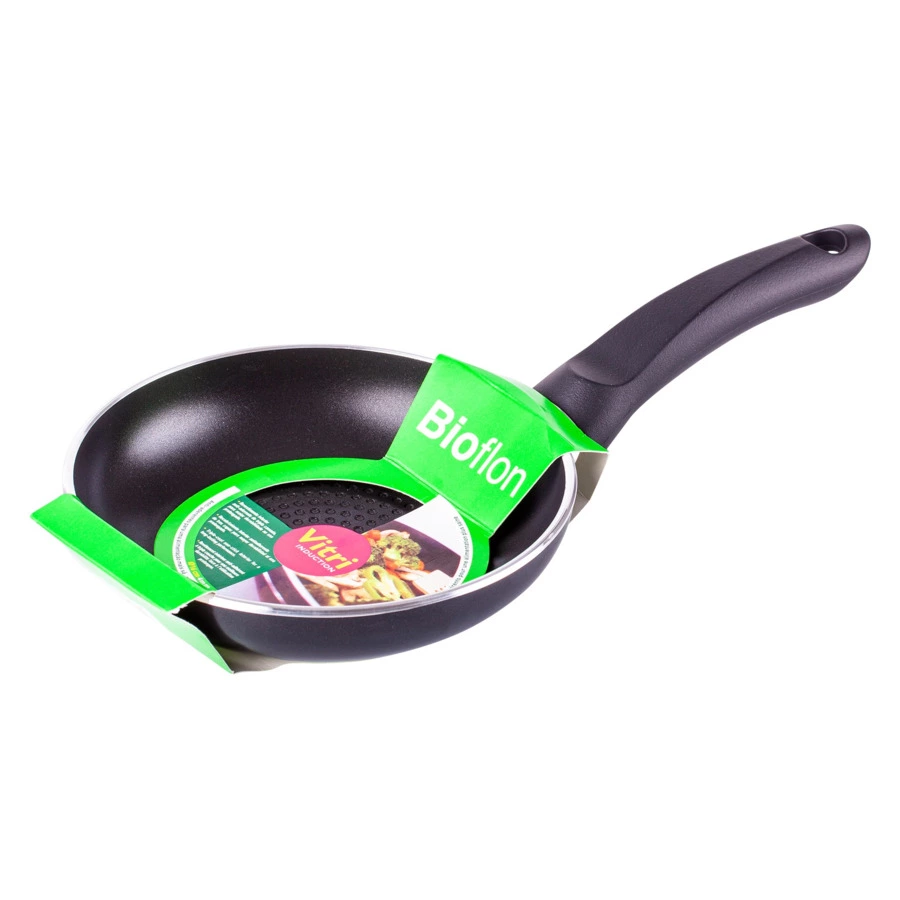 Сковорода индукционная антипригарная Bioflon Vitri d16см, алюминий