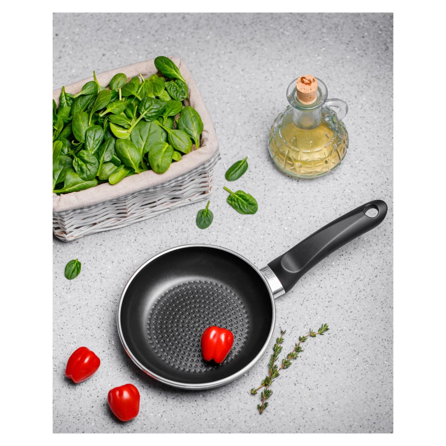 Сковорода индукционная антипригарная Bioflon Vitri d16см, алюминий