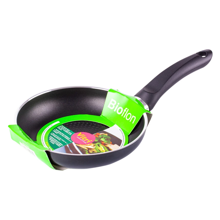 Сковорода индукционная антипригарная Bioflon Vitri d18см, алюминий
