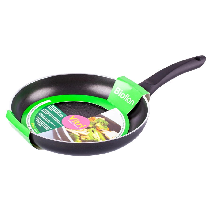 Сковорода индукционная антипригарная Bioflon Vitri d26 см, алюминий