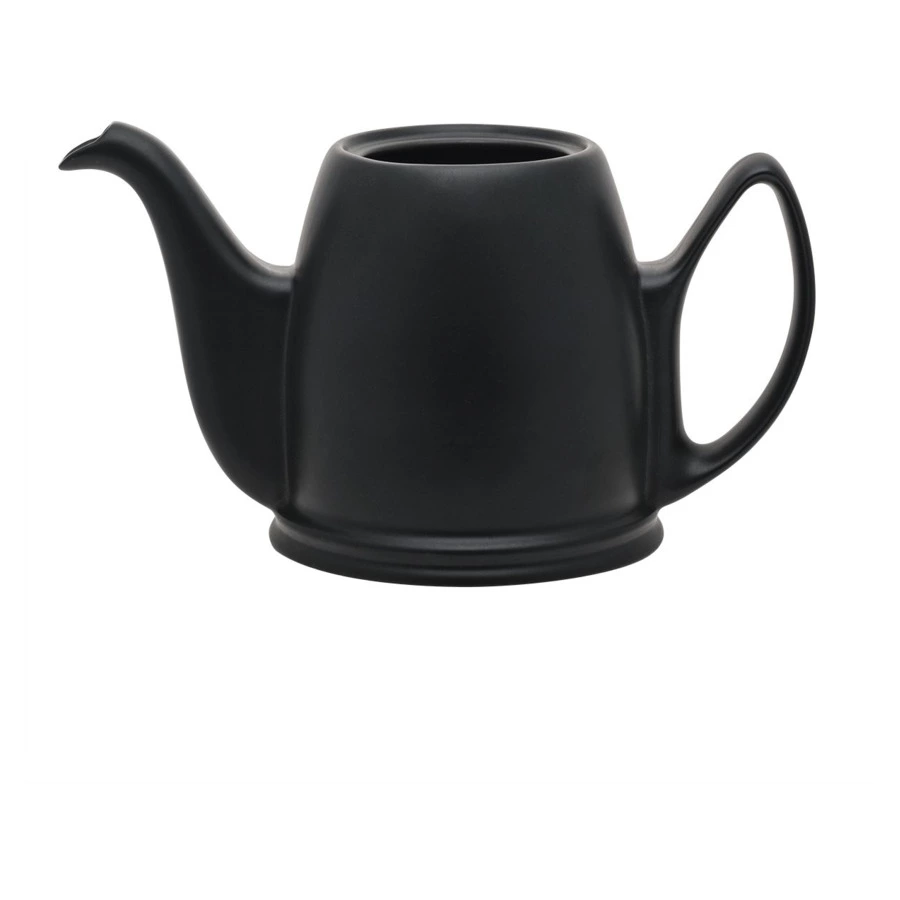 Чайник заварочный Degrenne Salam 700 мл, фарфор, алюминий, черный, с бронзовой муфтой