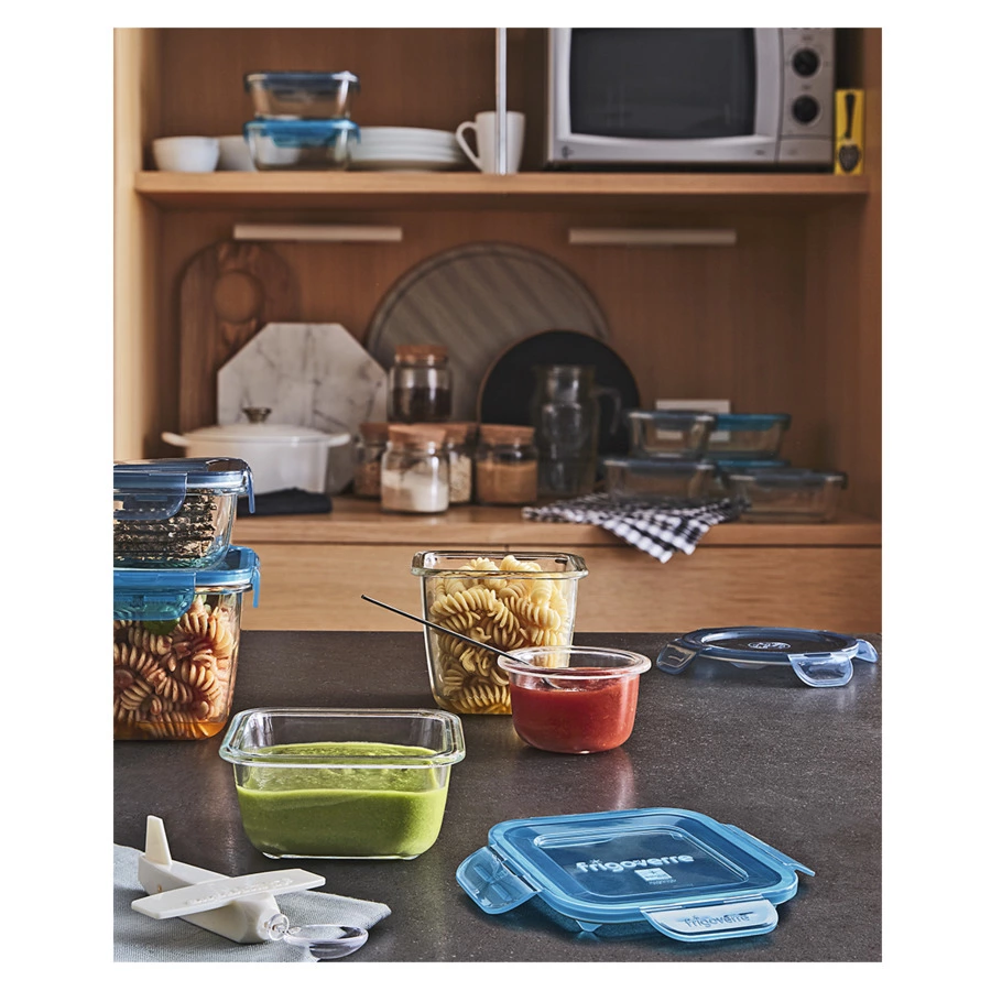 Контейнер прямоугольный Bormioli Rocco Frigoverre Evolution 775 мл, 23х18 см, стекло закаленное