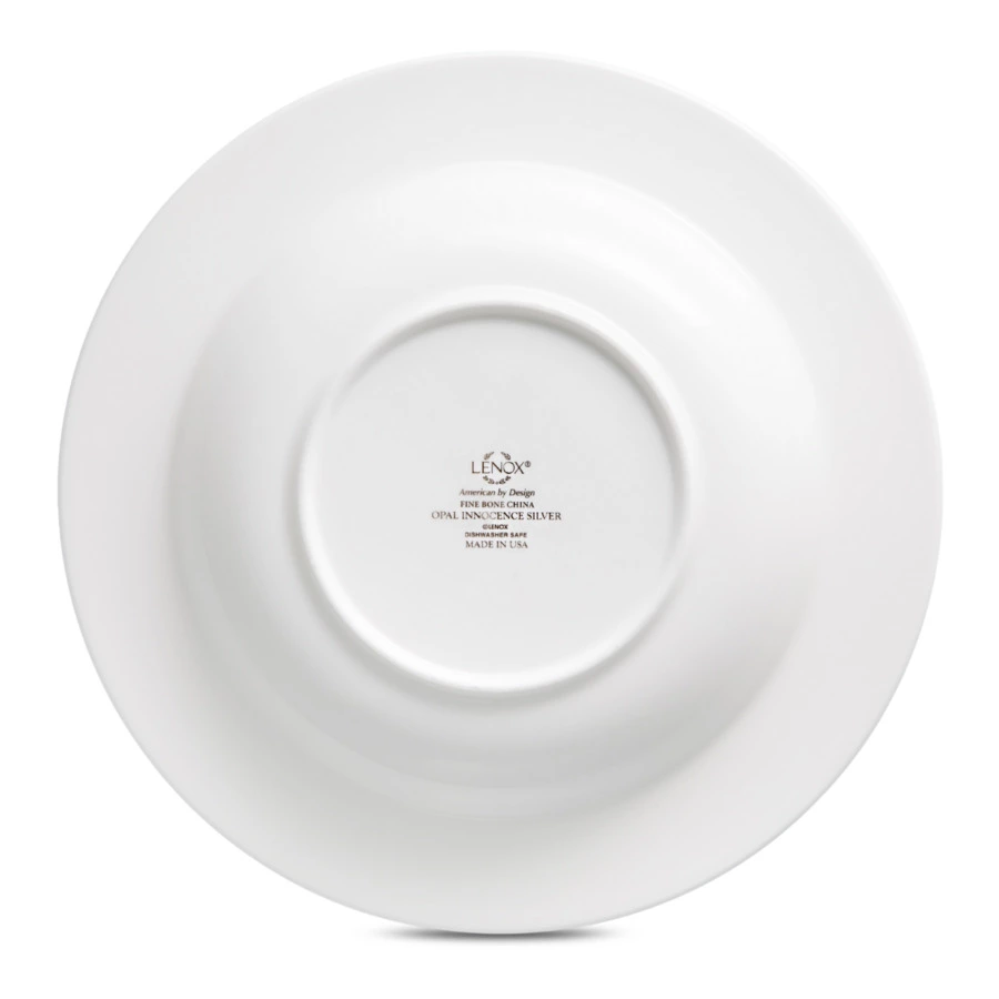 Набор тарелок суповых Lenox Чистый опал, платина 23 см, фарфор 6 шт