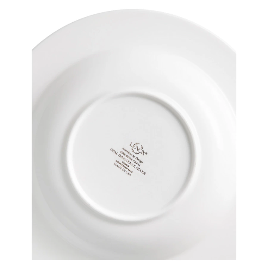Набор тарелок суповых Lenox Чистый опал, платина 23 см, фарфор 6 шт