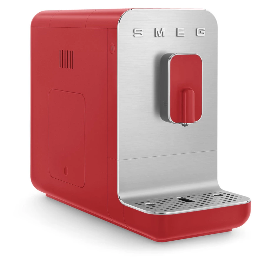 Кофемашина автоматическая SMEG BCC01RDMEU Collezione, 7 программ кофе,  красный-матовый