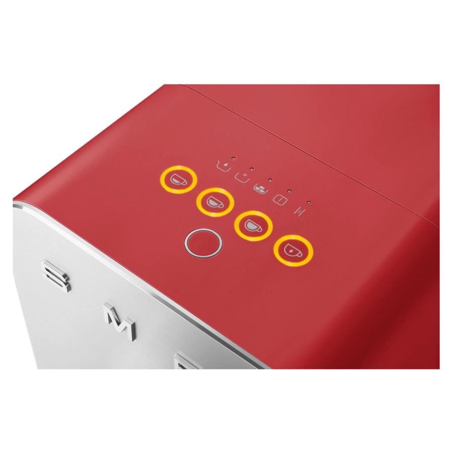 Кофемашина автоматическая SMEG BCC01RDMEU Collezione, 7 программ кофе,  красный-матовый