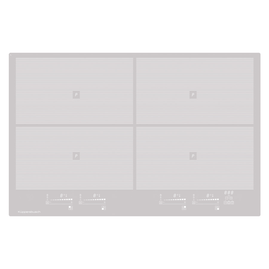 Индукционная варочная панель Kuppersbusch KI 8800.0 GR, серый