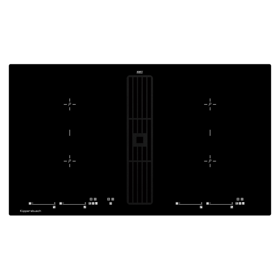 Индукционная варочная панель с вытяжкой Kuppersbusch KMI 9800.0 SR, черный