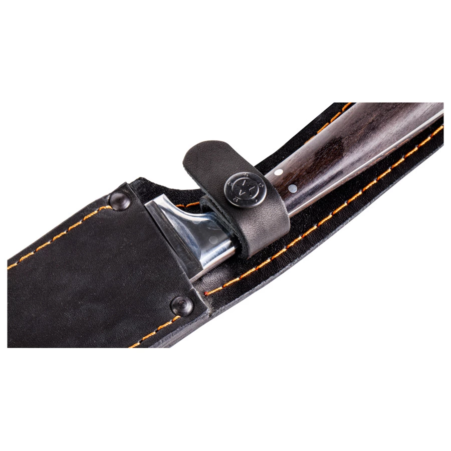 Нож поварской цельнометаллический Williams Oliver Elmax 29 см, сталь нержавеющая, черный граб