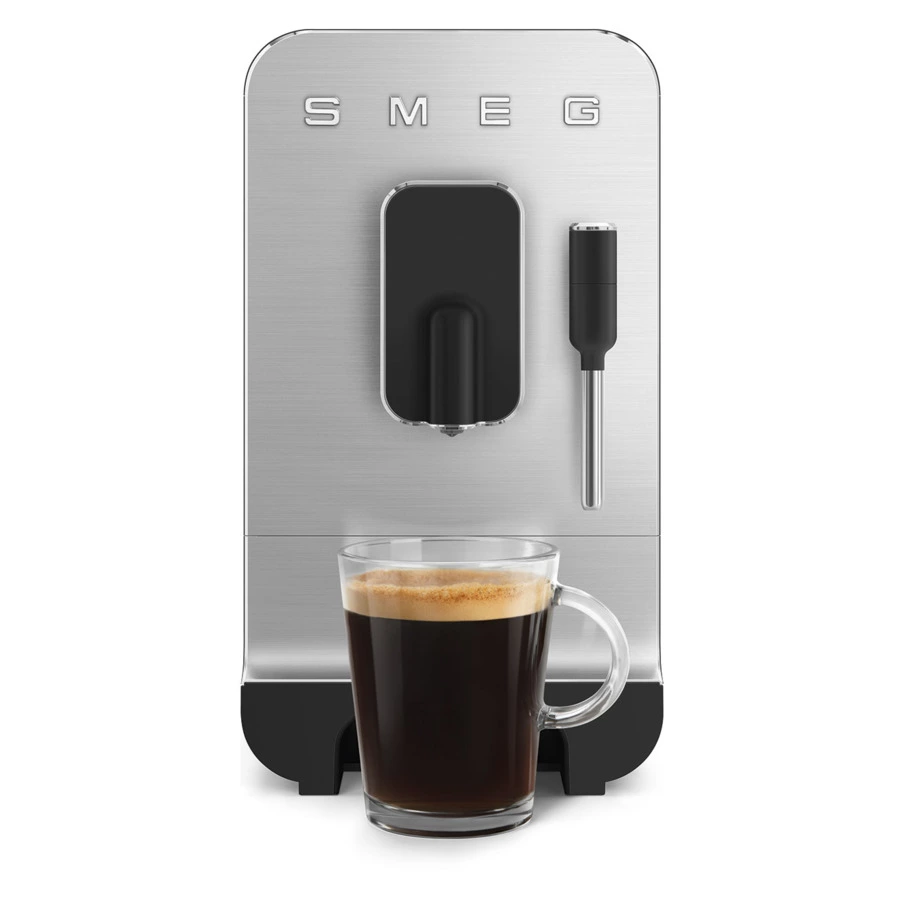 Кофемашина автоматическая SMEG BCC02BLMEU Collezione, 6 программ кофе, капучинатор, матовый черный